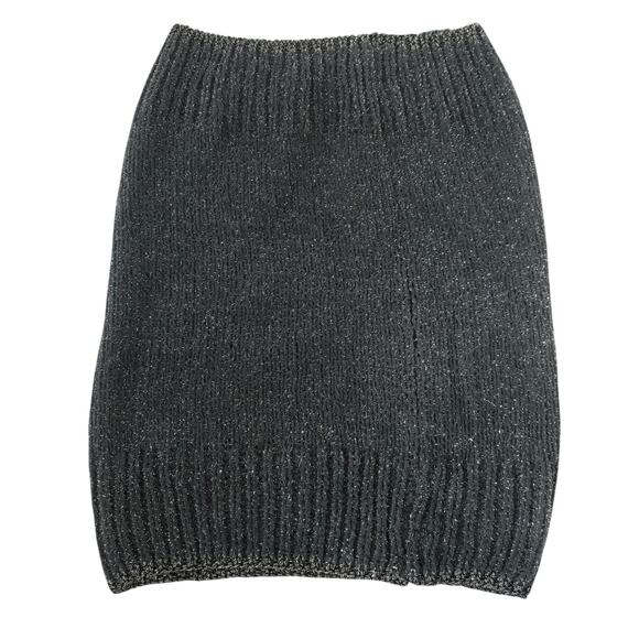 Mixit Womens Dark Gray Sparkle Knit Infinity Scarf - Picture 2 of 6